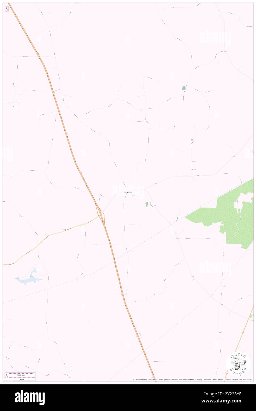 Minden, Rusk County, Stati Uniti, Texas, N 32 0' 48'', S 94 42' 26'', MAP, Cartascapes Map pubblicata nel 2024. Esplora Cartascapes, una mappa che rivela i diversi paesaggi, culture ed ecosistemi della Terra. Viaggia attraverso il tempo e lo spazio, scoprendo l'interconnessione del passato, del presente e del futuro del nostro pianeta. Foto Stock