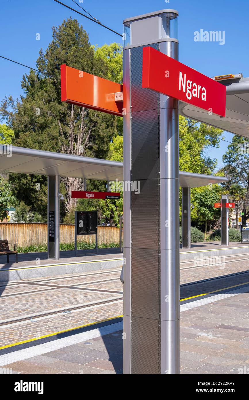 Stazione del tram di Ngara nell'ospedale di Cumberland Foto Stock