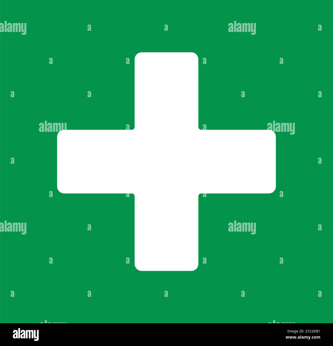 Grafica vettoriale simbolo di pronto soccorso. Icona emergenza medica per sicurezza e salute Illustrazione Vettoriale