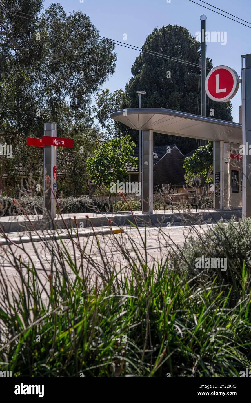 Stazione del tram di Ngara nell'ospedale di Cumberland Foto Stock