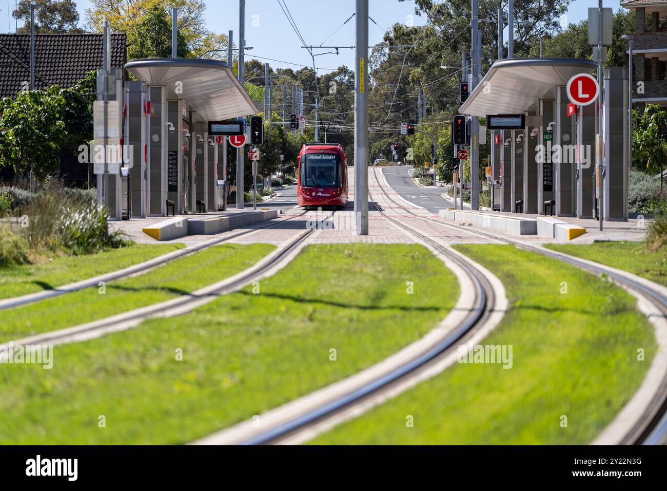 Stazione del tram di Ngara nell'ospedale di Cumberland Foto Stock