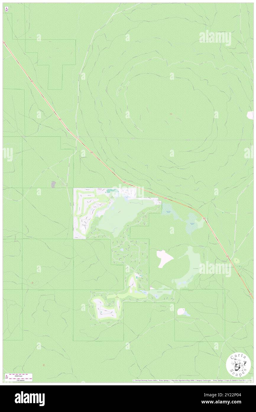 Black Butte Ranch, Deschutes County, Stati Uniti, Oregon, N 44 22' 38'', S 121 39' 13'', MAP, Cartascapes Map pubblicata nel 2024. Esplora Cartascapes, una mappa che rivela i diversi paesaggi, culture ed ecosistemi della Terra. Viaggia attraverso il tempo e lo spazio, scoprendo l'interconnessione del passato, del presente e del futuro del nostro pianeta. Foto Stock