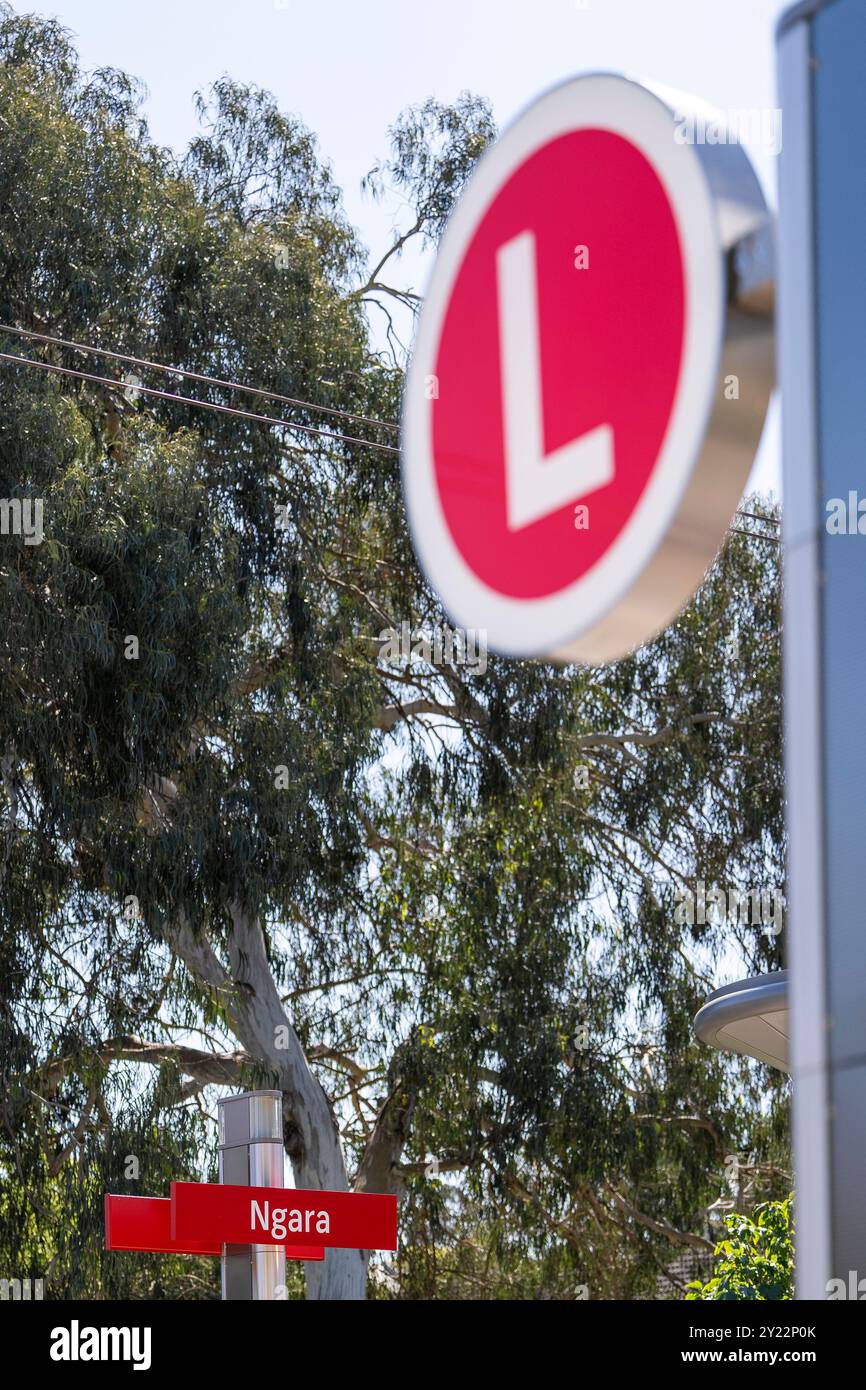 Stazione del tram di Ngara nell'ospedale di Cumberland Foto Stock