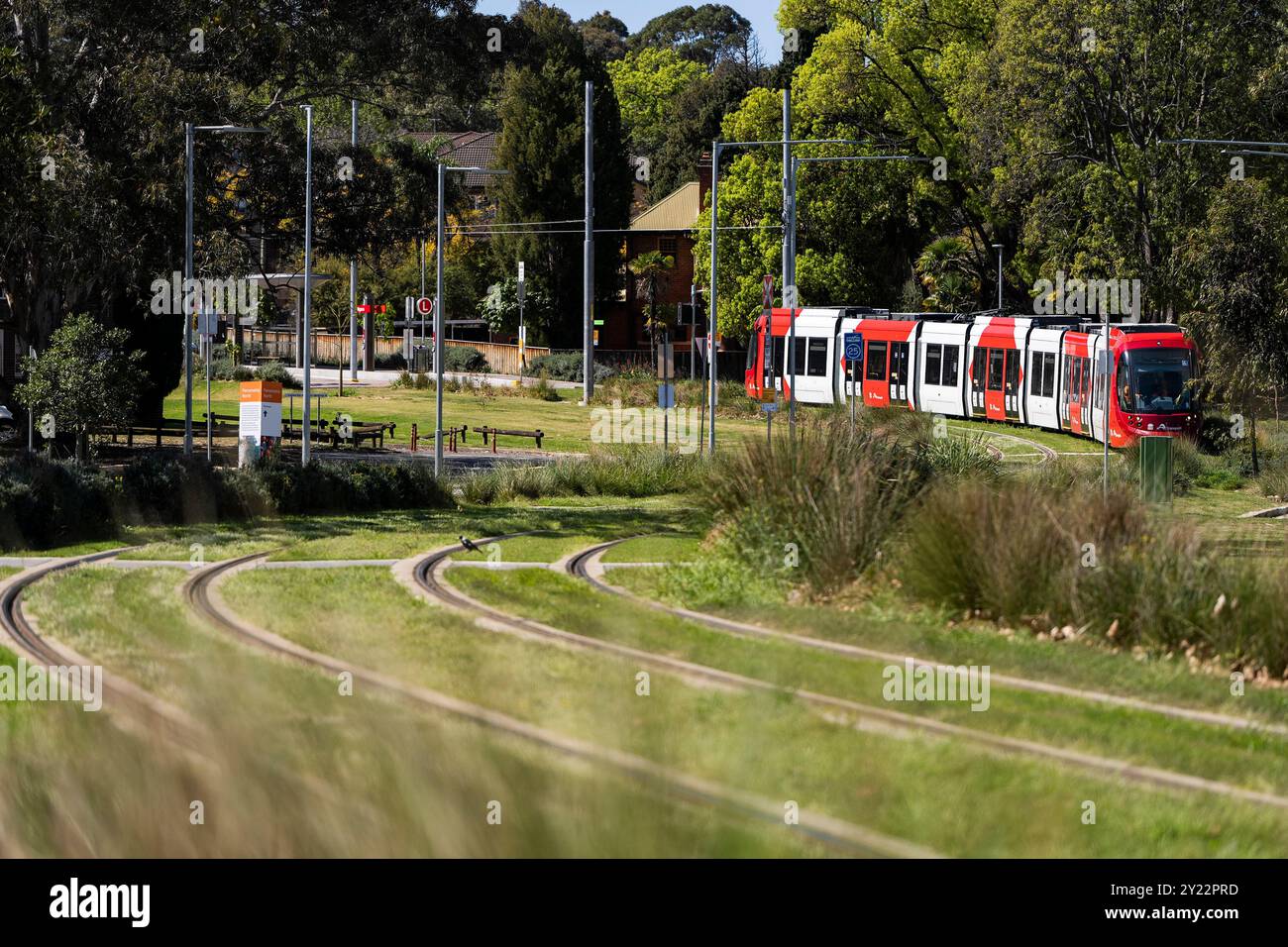 Stazione del tram di Ngara nell'ospedale di Cumberland Foto Stock
