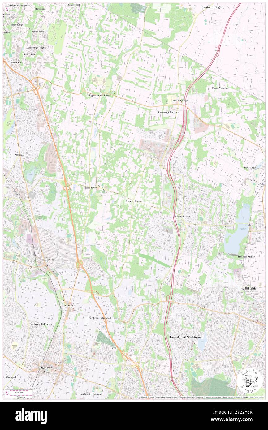 Mount Pleasant, contea di Bergen, Stati Uniti, New Jersey, N 41 1' 40'', S 74 5' 6'', MAP, Cartascapes Map pubblicata nel 2024. Esplora Cartascapes, una mappa che rivela i diversi paesaggi, culture ed ecosistemi della Terra. Viaggia attraverso il tempo e lo spazio, scoprendo l'interconnessione del passato, del presente e del futuro del nostro pianeta. Foto Stock