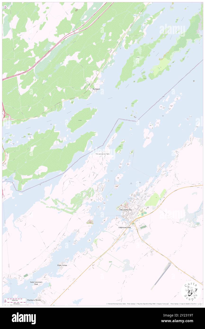 Westminster Park, Jefferson County, Stati Uniti, Stati Uniti, New York, N 44 21' 22'', S 75 55' 46'', MAP, Cartascapes Map pubblicata nel 2024. Esplora Cartascapes, una mappa che rivela i diversi paesaggi, culture ed ecosistemi della Terra. Viaggia attraverso il tempo e lo spazio, scoprendo l'interconnessione del passato, del presente e del futuro del nostro pianeta. Foto Stock