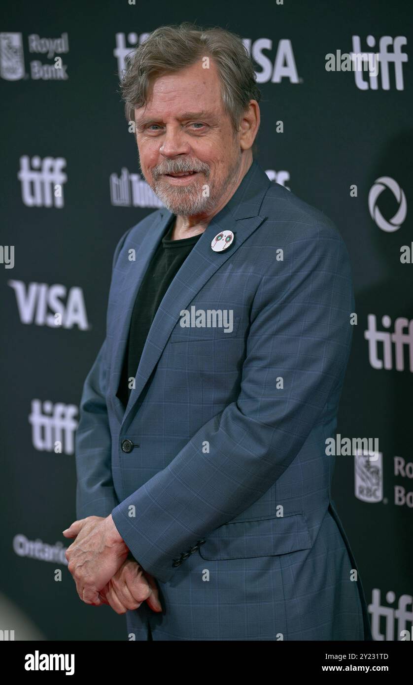 Toronto, Canada. 8 settembre 2024. Mark Hamill partecipa alla prima di "The Wild robot" alla Roy Thomson Hall durante il Toronto International Film Festival a Toronto, Canada, domenica 8 settembre 2024. Foto di Chris Chew/UPI credito: UPI/Alamy Live News Foto Stock