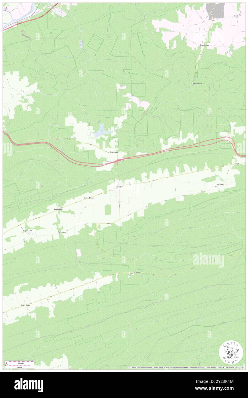 Loganton, contea di Clinton, Stati Uniti, Stati Uniti, Pennsylvania, N 41 2' 3'', S 77 18' 23'', MAP, Cartascapes Map pubblicata nel 2024. Esplora Cartascapes, una mappa che rivela i diversi paesaggi, culture ed ecosistemi della Terra. Viaggia attraverso il tempo e lo spazio, scoprendo l'interconnessione del passato, del presente e del futuro del nostro pianeta. Foto Stock