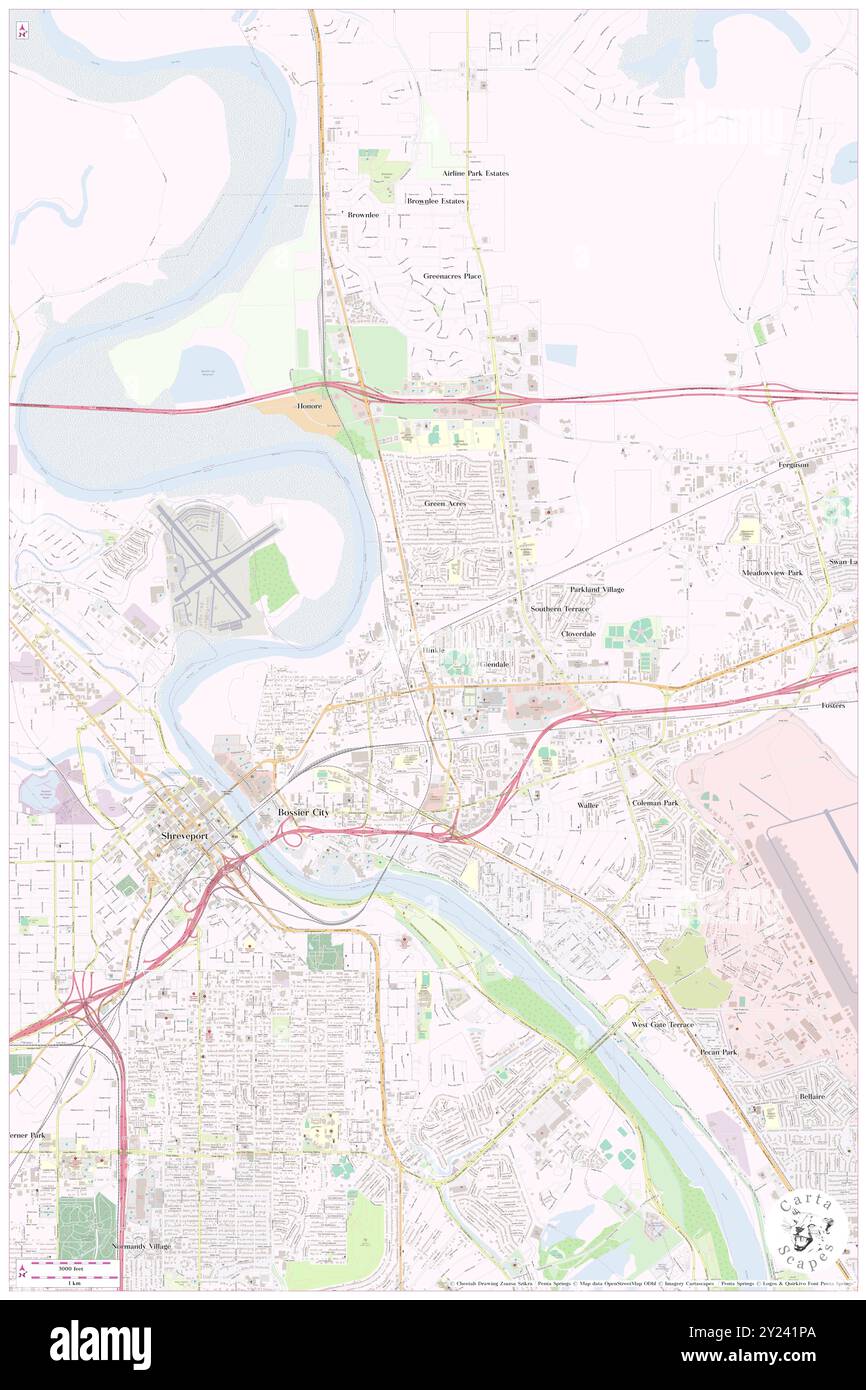 Hinkle, Bossier Parish, Stati Uniti, Louisiana, N 32 31' 55'', S 93 43' 5'', MAP, Cartascapes Map pubblicata nel 2024. Esplora Cartascapes, una mappa che rivela i diversi paesaggi, culture ed ecosistemi della Terra. Viaggia attraverso il tempo e lo spazio, scoprendo l'interconnessione del passato, del presente e del futuro del nostro pianeta. Foto Stock