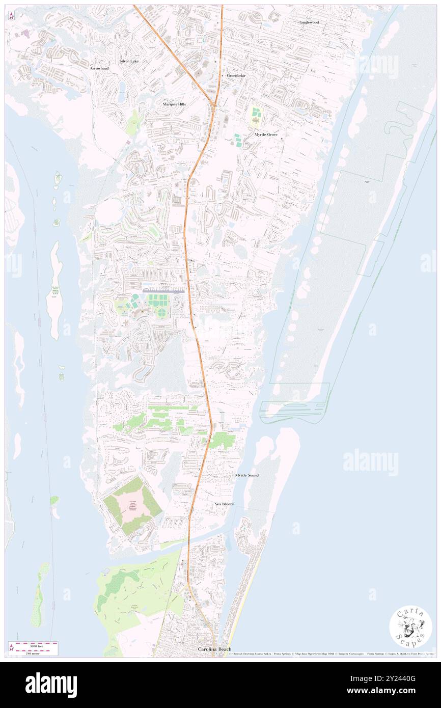 Sandwinds Mobile Home Park, New Hanover County, Stati Uniti, North Carolina, N 34 5' 47'', S 77 53' 31'', MAP, Cartascapes Map pubblicata nel 2024. Esplora Cartascapes, una mappa che rivela i diversi paesaggi, culture ed ecosistemi della Terra. Viaggia attraverso il tempo e lo spazio, scoprendo l'interconnessione del passato, del presente e del futuro del nostro pianeta. Foto Stock