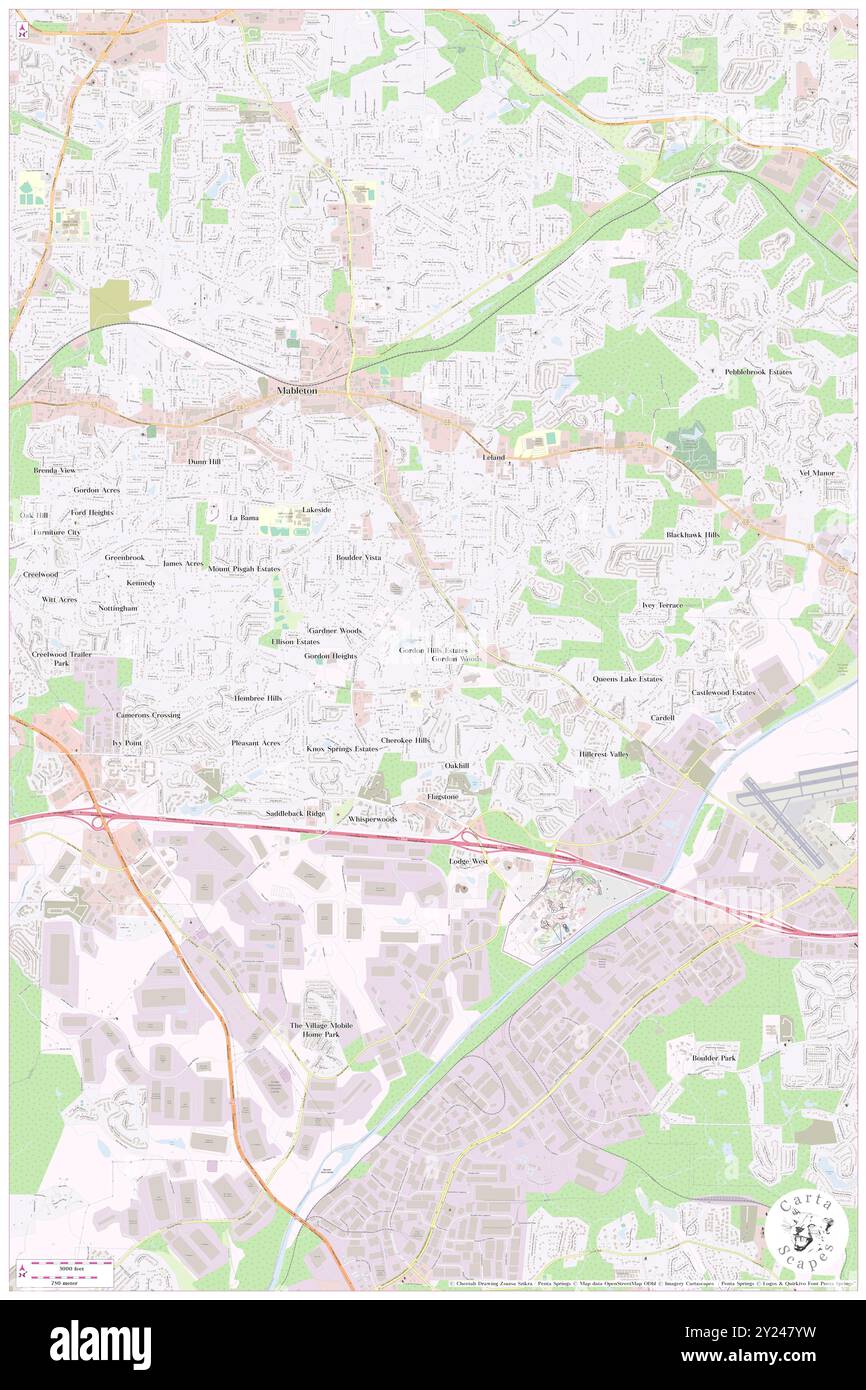 Gordon Hills Estates, Cobb County, Stati Uniti, Georgia, N 33 47' 35'', S 84 33' 57'', MAP, Cartascapes Map pubblicata nel 2024. Esplora Cartascapes, una mappa che rivela i diversi paesaggi, culture ed ecosistemi della Terra. Viaggia attraverso il tempo e lo spazio, scoprendo l'interconnessione del passato, del presente e del futuro del nostro pianeta. Foto Stock