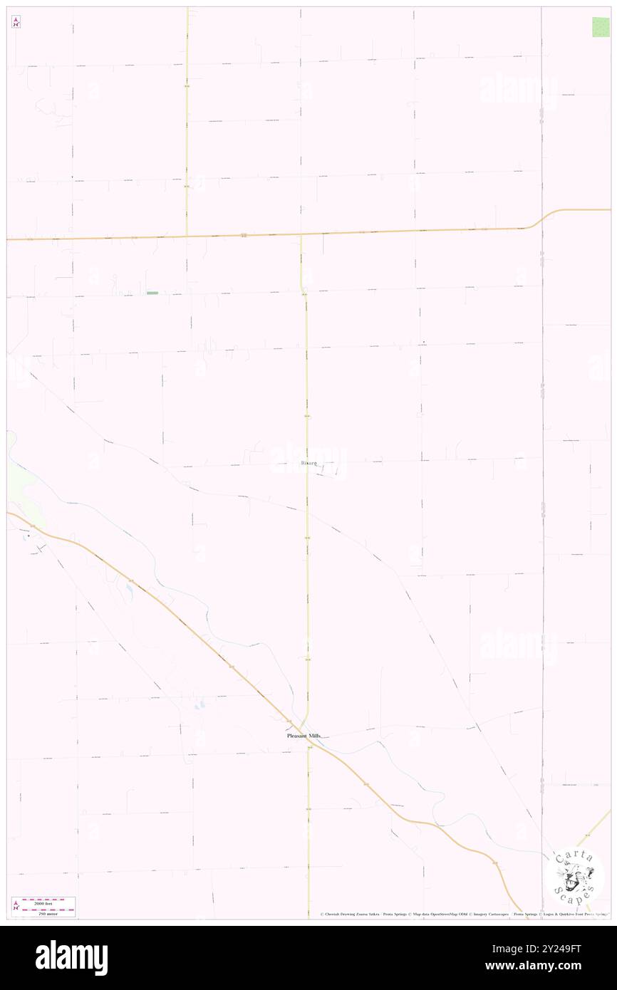 Rivare, Adams County, Stati Uniti, Stati Uniti, Indiana, N 40 48' 44'', S 84 50' 28'', MAP, Cartascapes Map pubblicata nel 2024. Esplora Cartascapes, una mappa che rivela i diversi paesaggi, culture ed ecosistemi della Terra. Viaggia attraverso il tempo e lo spazio, scoprendo l'interconnessione del passato, del presente e del futuro del nostro pianeta. Foto Stock