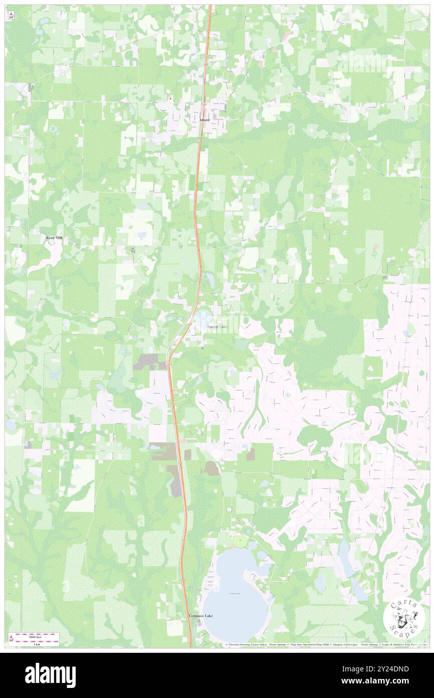 Round Lake, Jackson County, Stati Uniti, Stati Uniti, Florida, N 30 39' 5'', S 85 23' 19'', MAP, Cartascapes Map pubblicata nel 2024. Esplora Cartascapes, una mappa che rivela i diversi paesaggi, culture ed ecosistemi della Terra. Viaggia attraverso il tempo e lo spazio, scoprendo l'interconnessione del passato, del presente e del futuro del nostro pianeta. Foto Stock