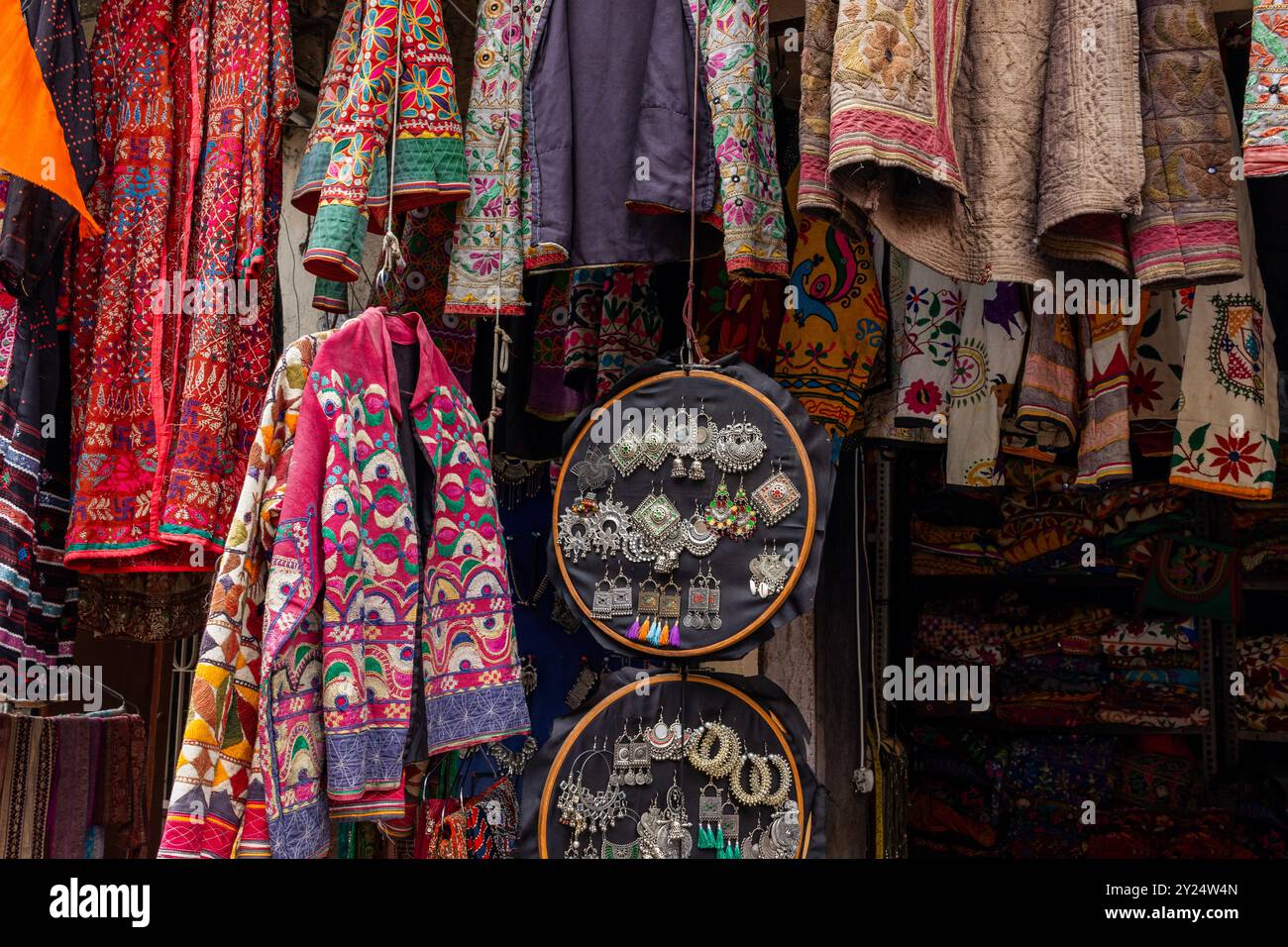 Artigianato in vendita nel Rajasthan Foto Stock
