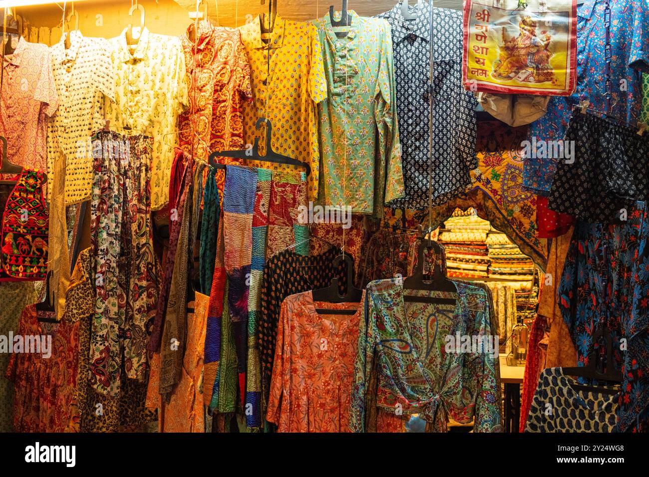 Artigianato in vendita nel Rajasthan Foto Stock