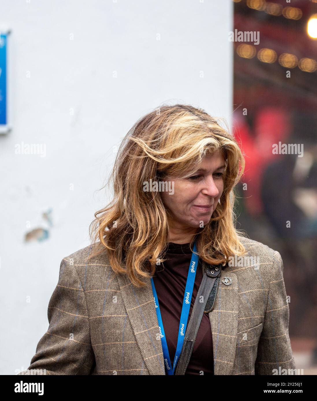 Londra, Inghilterra, Regno Unito. 9 settembre 2024. Kate Garraway arriva ai Global radio Studios Credit: Richard Lincoln/Alamy Live News Foto Stock