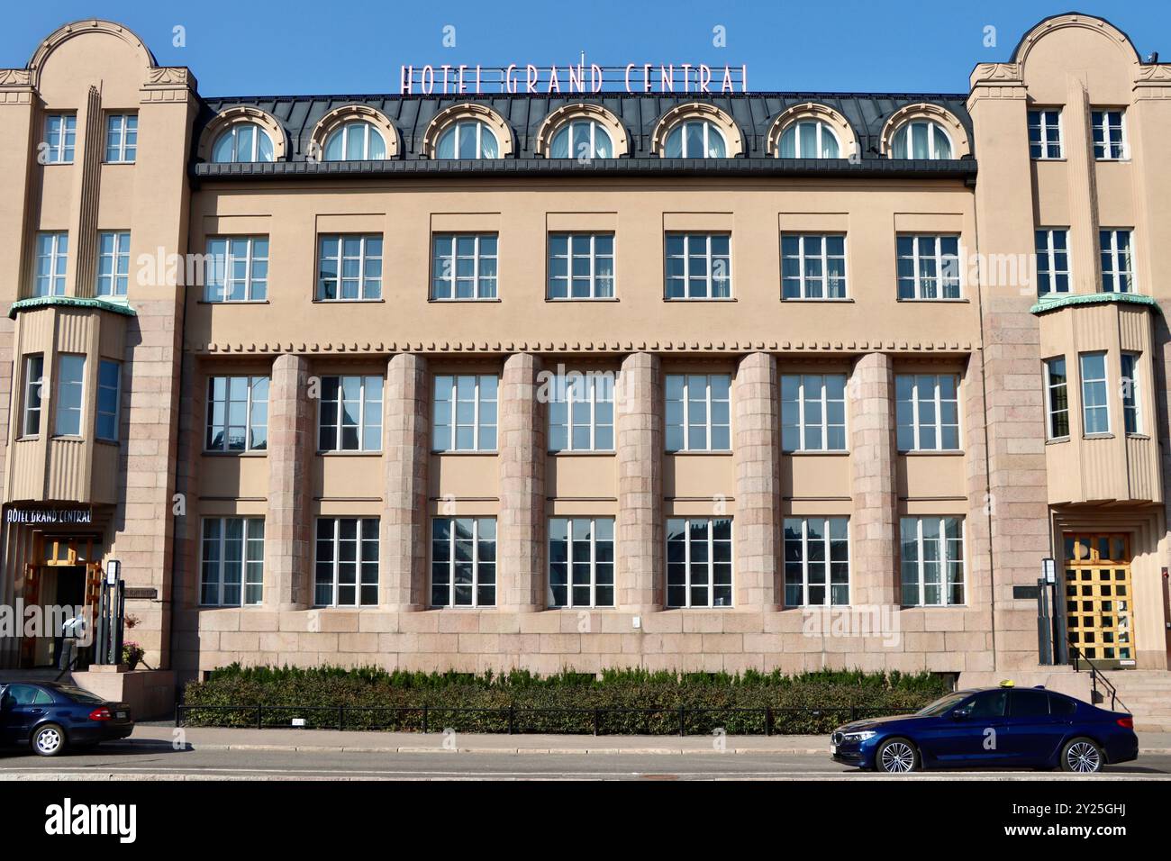 Hotel Scandic Grand Central Helsinki a Rautatientori nel centro di Helsinki, Finlandia, agosto 2024 Foto Stock