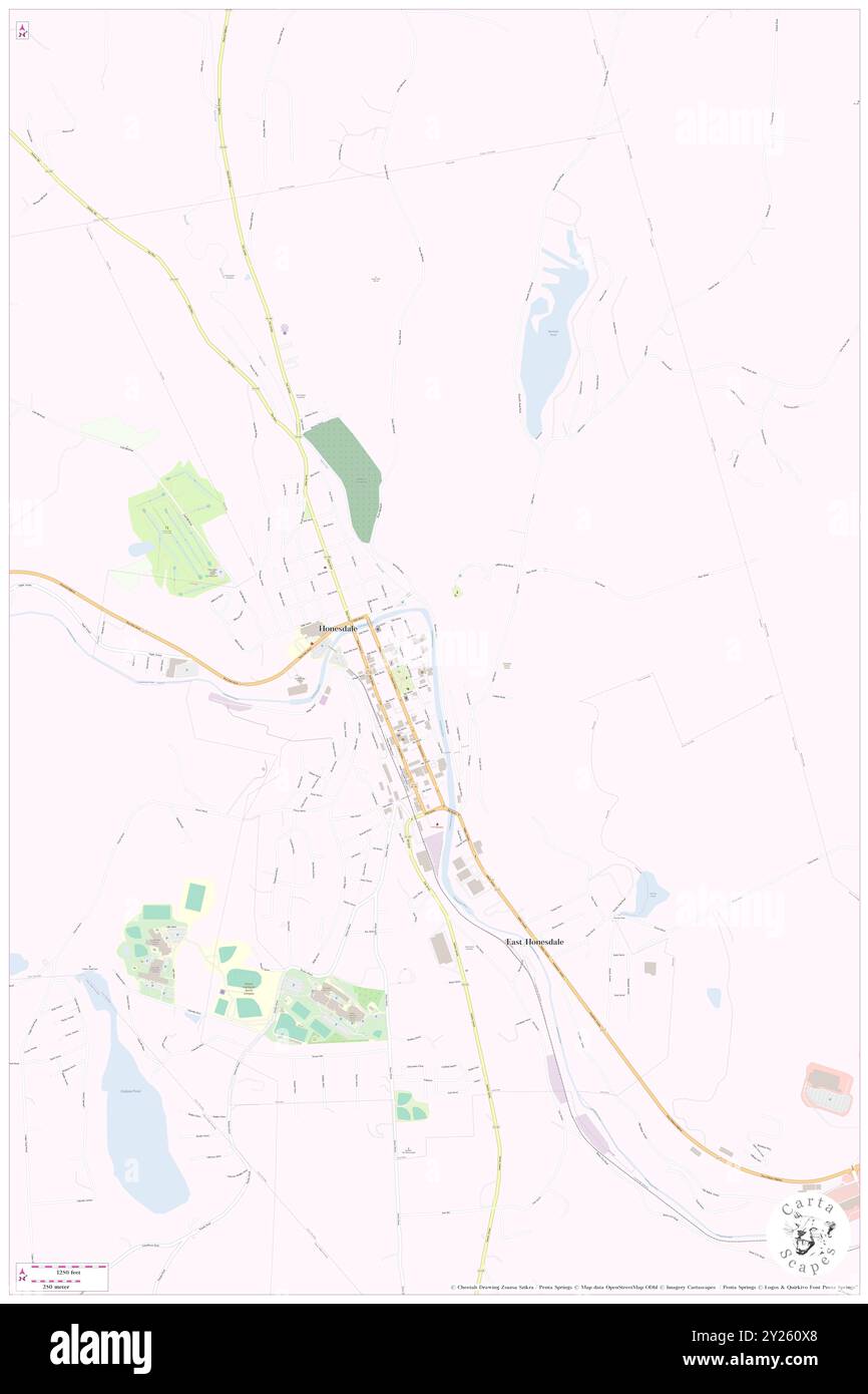 Honesdale, Wayne County, Stati Uniti, Stati Uniti, Pennsylvania, N 41 34' 36'', S 75 15' 31'', MAP, Cartascapes Map pubblicata nel 2024. Esplora Cartascapes, una mappa che rivela i diversi paesaggi, culture ed ecosistemi della Terra. Viaggia attraverso il tempo e lo spazio, scoprendo l'interconnessione del passato, del presente e del futuro del nostro pianeta. Foto Stock