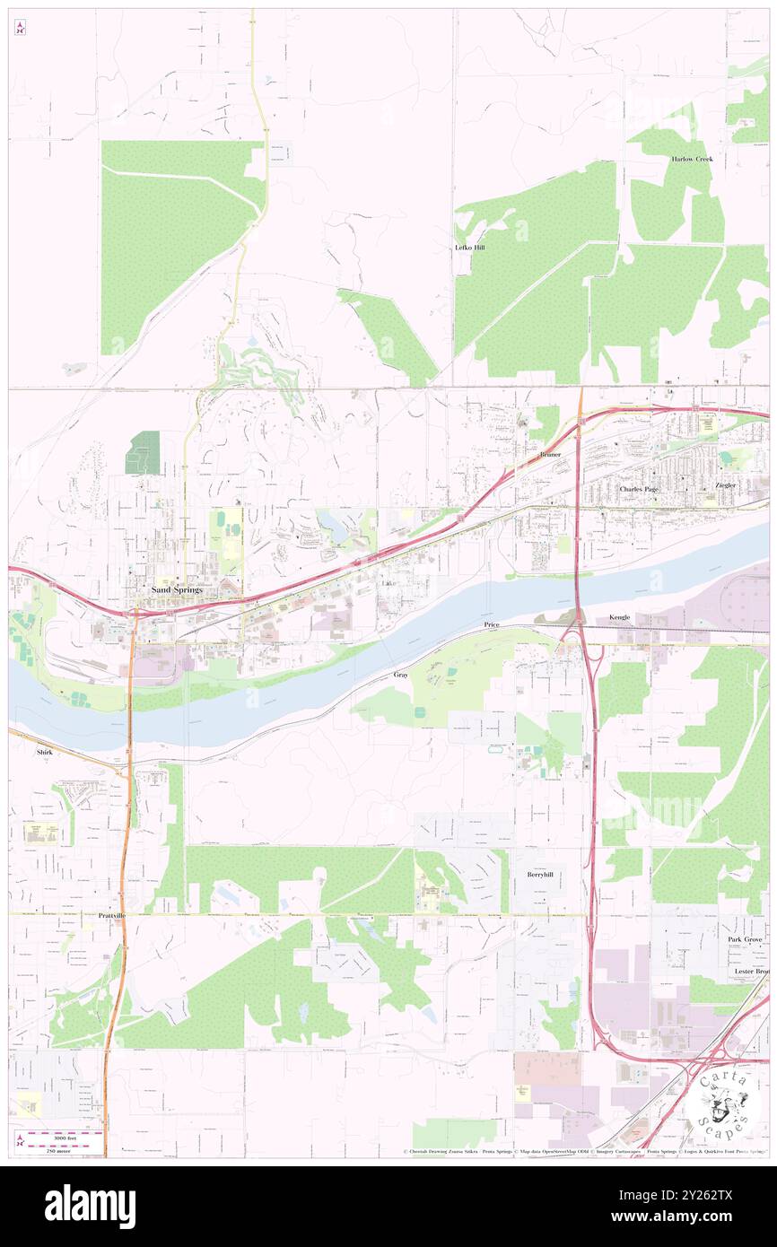 Lago, Tulsa County, Stati Uniti, Stati Uniti, Oklahoma, N 36 8' 24''', S 96 4' 55'', MAP, Cartascapes Map pubblicata nel 2024. Esplora Cartascapes, una mappa che rivela i diversi paesaggi, culture ed ecosistemi della Terra. Viaggia attraverso il tempo e lo spazio, scoprendo l'interconnessione del passato, del presente e del futuro del nostro pianeta. Foto Stock