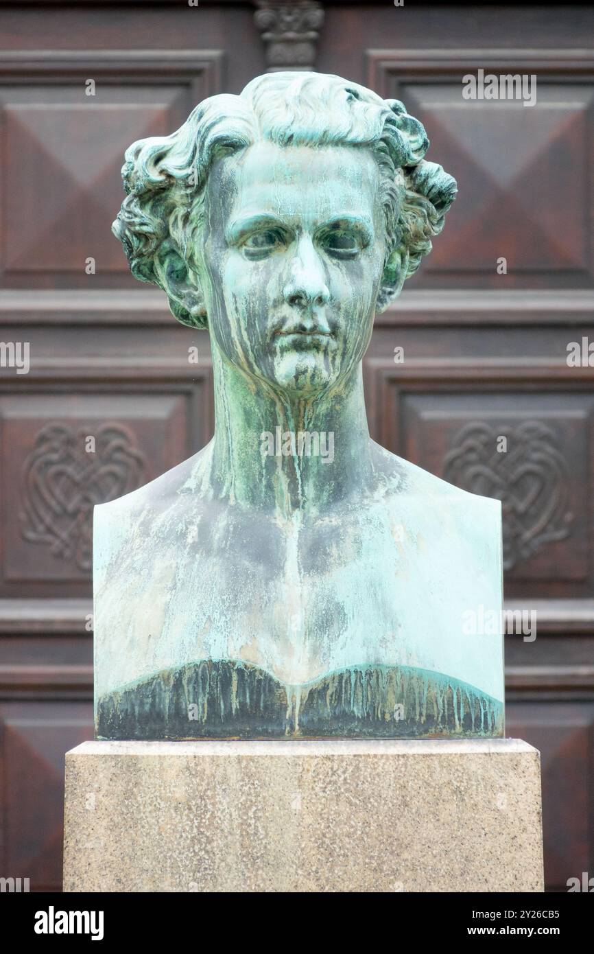 Bayreuth Ludovico II, re di Baviera, busto di Ludovico II Foto Stock