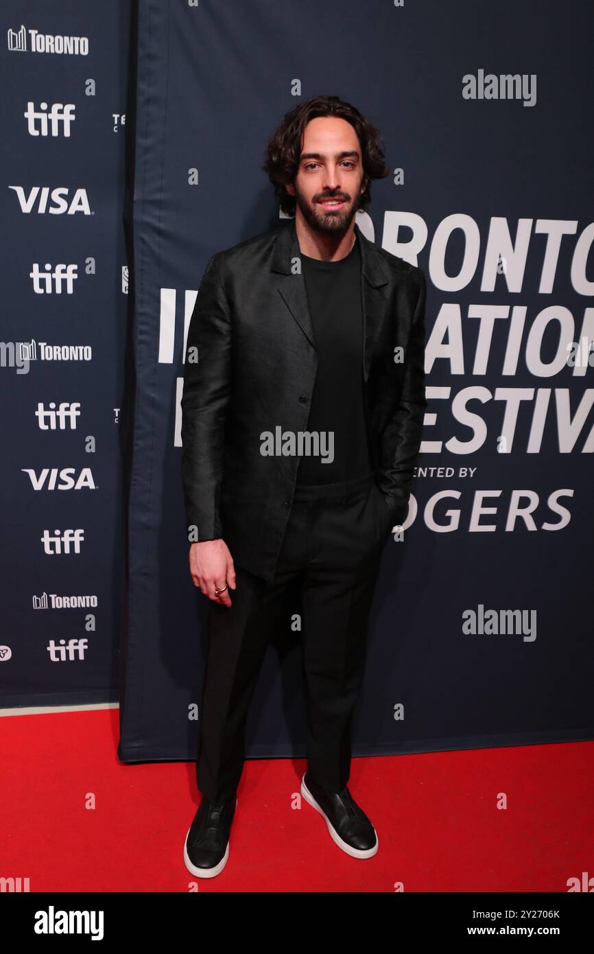 Toronto, Canada. 9 settembre 2024. Patricio Jose partecipa alla prima di ''Without Blood'' durante il Toronto International Film Festival 2024 al TIFF Lightbox di Toronto, Ontario, l'8 settembre 2024. (Foto di Arrush Chopra/NurPhoto) crediti: NurPhoto SRL/Alamy Live News Foto Stock