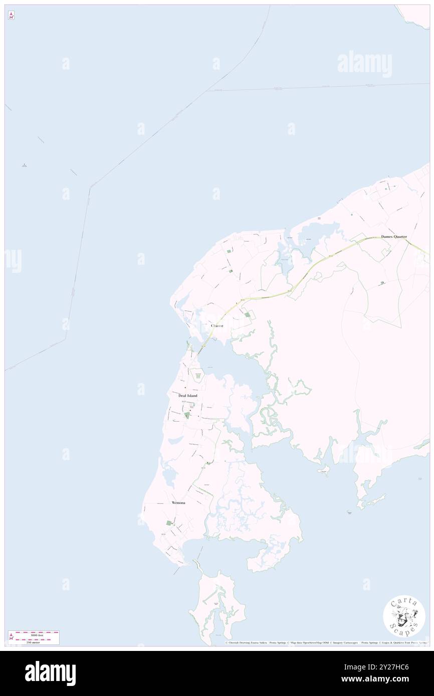 Chance, Somerset County, Stati Uniti, Maryland, N 38 10' 19'', S 75 56' 27'', MAP, Cartascapes Map pubblicata nel 2024. Esplora Cartascapes, una mappa che rivela i diversi paesaggi, culture ed ecosistemi della Terra. Viaggia attraverso il tempo e lo spazio, scoprendo l'interconnessione del passato, del presente e del futuro del nostro pianeta. Foto Stock