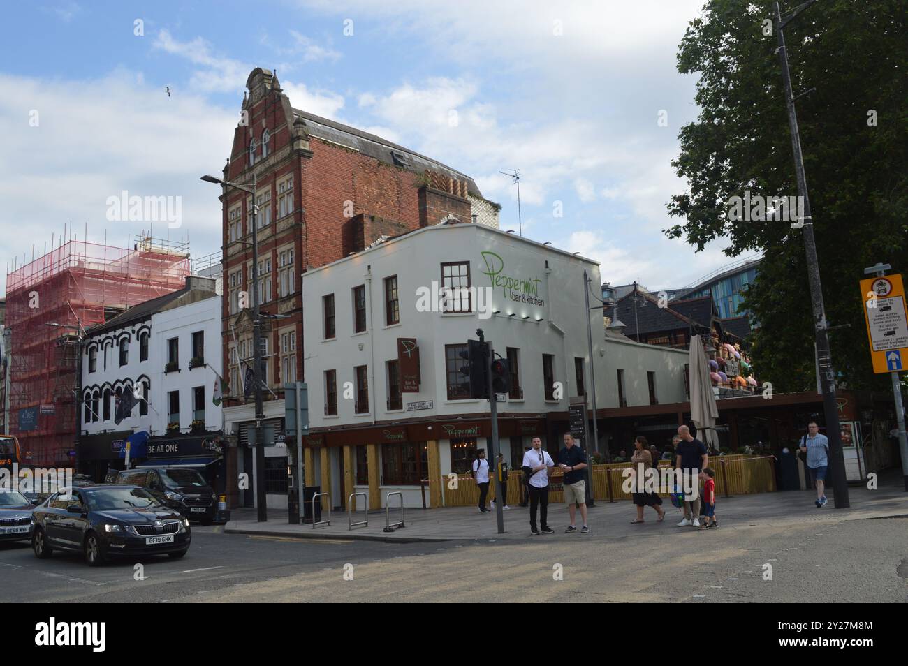 Peppermint Bar and Kitchen in St Mary Street. Cardiff, Galles, Regno Unito. 18 luglio 2024. Foto Stock