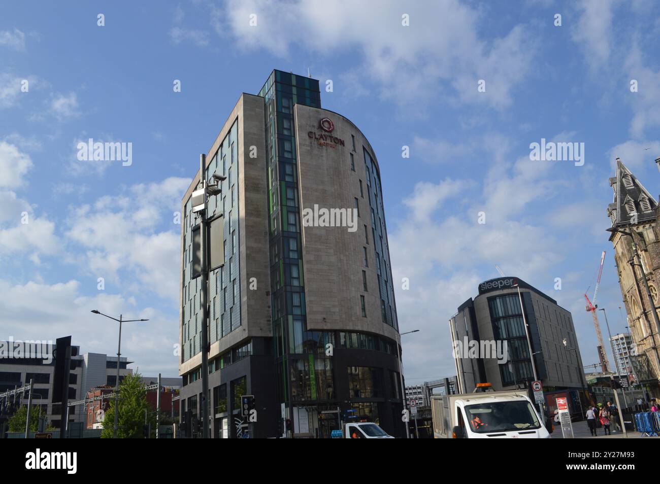 Clayton Hotel in St Mary Street, Cardiff, Galles, Regno Unito. 18 luglio 2024. Foto Stock