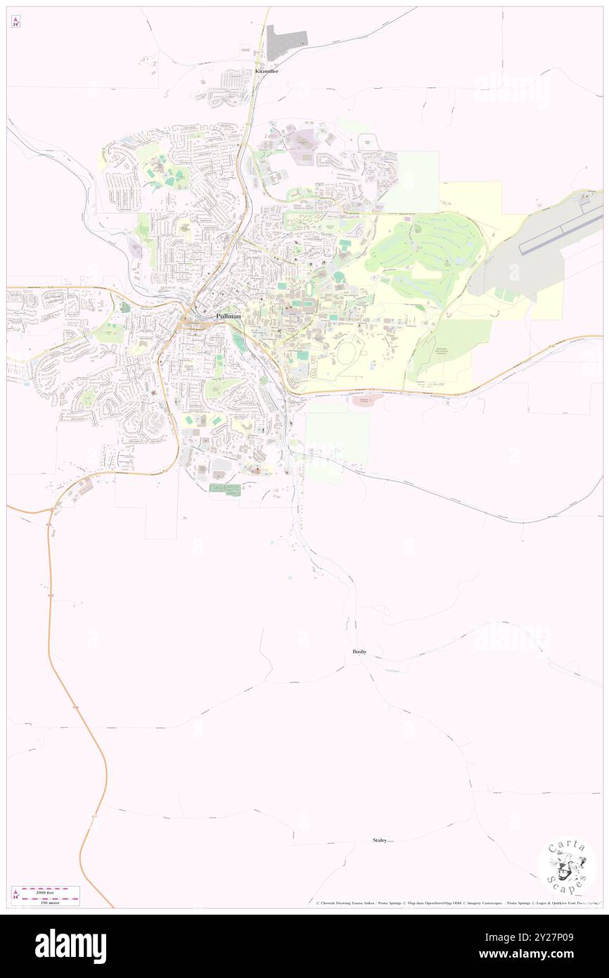 Pullman Junction, Whitman County, Stati Uniti, Stati Uniti, Washington, N 46 42' 50'', S 117 9' 39'', MAP, Cartascapes Map pubblicata nel 2024. Esplora Cartascapes, una mappa che rivela i diversi paesaggi, culture ed ecosistemi della Terra. Viaggia attraverso il tempo e lo spazio, scoprendo l'interconnessione del passato, del presente e del futuro del nostro pianeta. Foto Stock