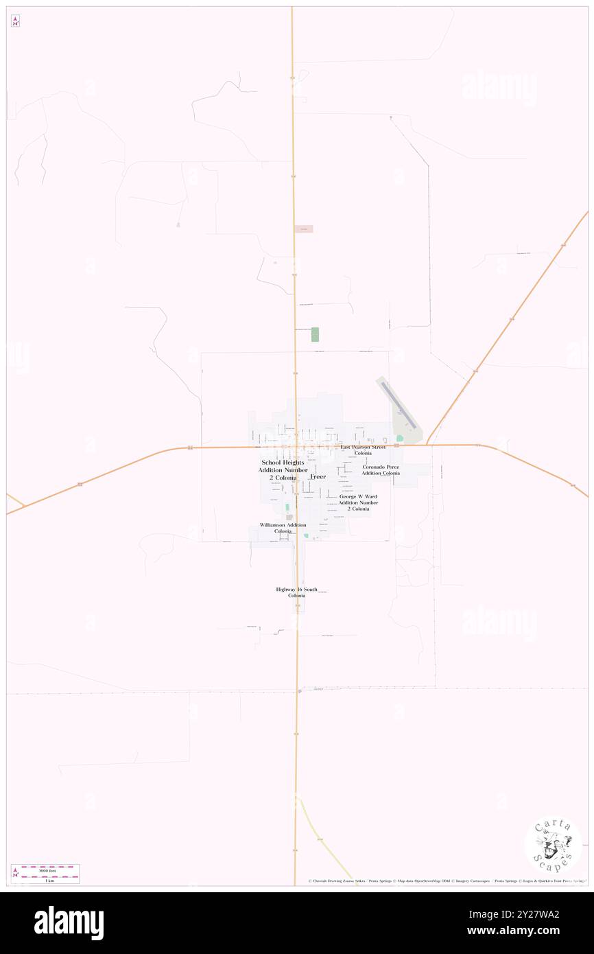 Freer, Duval County, Stati Uniti, Stati Uniti, Texas, N 27 52' 58'', S 98 37' 4'', MAP, Cartascapes Map pubblicata nel 2024. Esplora Cartascapes, una mappa che rivela i diversi paesaggi, culture ed ecosistemi della Terra. Viaggia attraverso il tempo e lo spazio, scoprendo l'interconnessione del passato, del presente e del futuro del nostro pianeta. Foto Stock