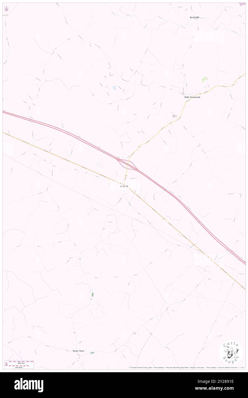 Ferncliff, Louisa County, Stati Uniti, Stati Uniti, Virginia, N 37 55' 59'', S 78 6' 35'', MAP, Cartascapes Map pubblicata nel 2024. Esplora Cartascapes, una mappa che rivela i diversi paesaggi, culture ed ecosistemi della Terra. Viaggia attraverso il tempo e lo spazio, scoprendo l'interconnessione del passato, del presente e del futuro del nostro pianeta. Foto Stock