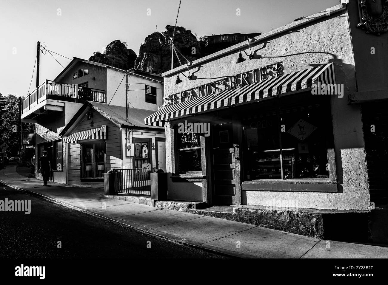 Bisbee, una città in Arizona, Stati Uniti. Antica città occidentale, si trova nella contea di Cochise nello stato americano dell'Arizona e a sud-est di Tucson, la vecchia città mineraria di Tombstone. © (foto di Luis Gutierrez/Norte foto) Bisbee, ciudad en Arizona Estados Unidos. pueblo del viejo oeste, se ubica en el condado de Cochise en el estado estadounidense de Arizona y al sureste de Tucson, está el antiguo pueblo minero de Tombstone. © (foto di Luis Gutierrez/foto Norte) Foto Stock