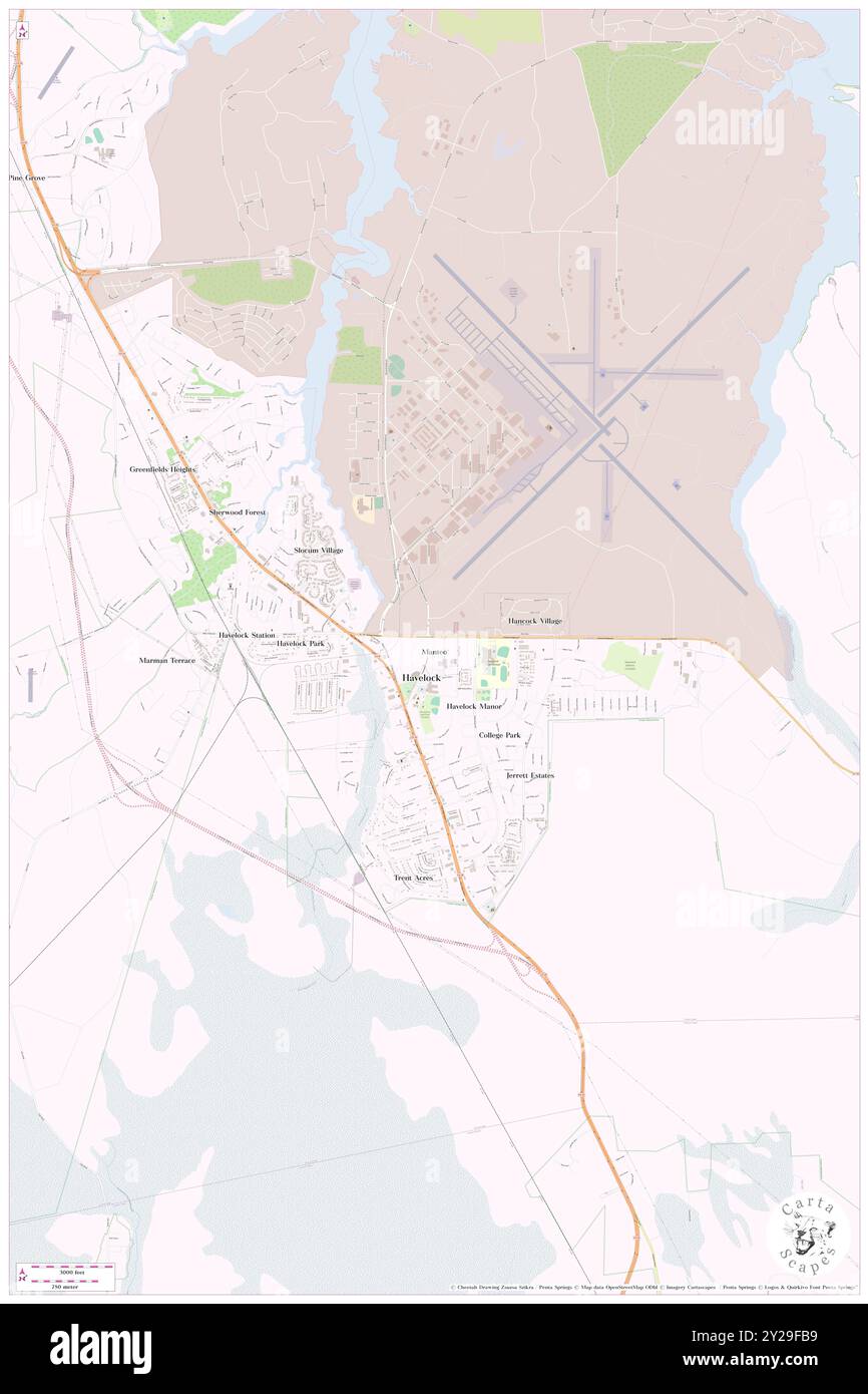 Manteo, contea di Craven, Stati Uniti, Stati Uniti, Carolina del Nord, N 34 52' 51'', S 76 53' 59'', MAP, Cartascapes Map pubblicata nel 2024. Esplora Cartascapes, una mappa che rivela i diversi paesaggi, culture ed ecosistemi della Terra. Viaggia attraverso il tempo e lo spazio, scoprendo l'interconnessione del passato, del presente e del futuro del nostro pianeta. Foto Stock