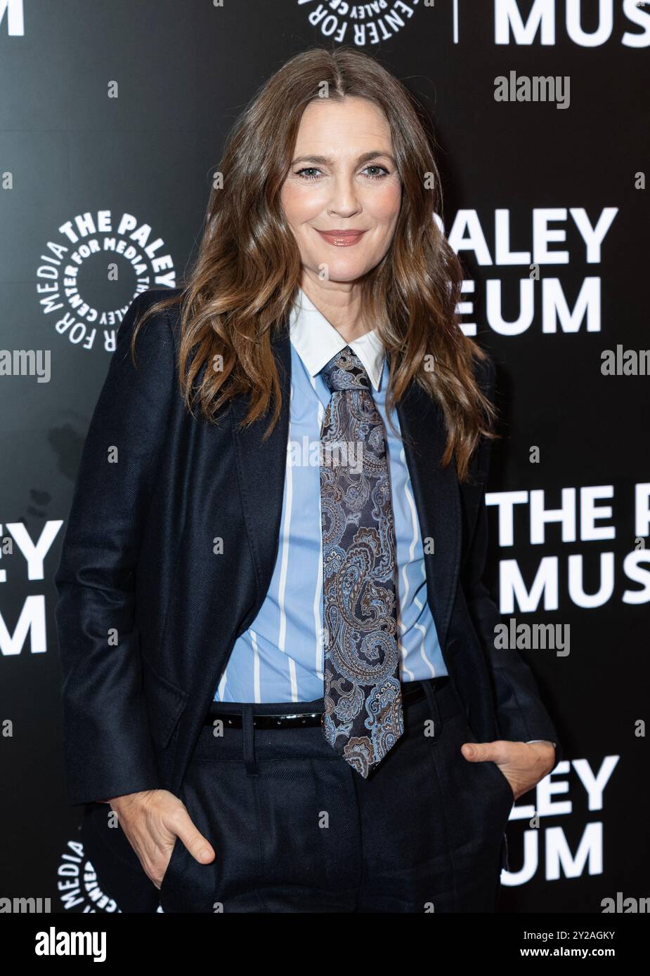 New York, USA, 9 settembre 2024: Drew Barrymore partecipa al Daytime at Night: An Evening with the Drew Barrymore Show per dare il via alla quinta stagione al Paley Center for Media di New York. Crediti: Lev Radin/Alamy Live News Foto Stock