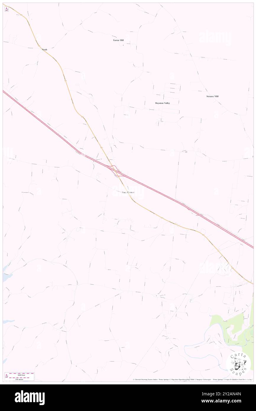 Busy Corner, Coffee County, Stati Uniti, Tennessee, N 35 31' 42'', S 86 9' 29'', MAP, Cartascapes Map pubblicata nel 2024. Esplora Cartascapes, una mappa che rivela i diversi paesaggi, culture ed ecosistemi della Terra. Viaggia attraverso il tempo e lo spazio, scoprendo l'interconnessione del passato, del presente e del futuro del nostro pianeta. Foto Stock