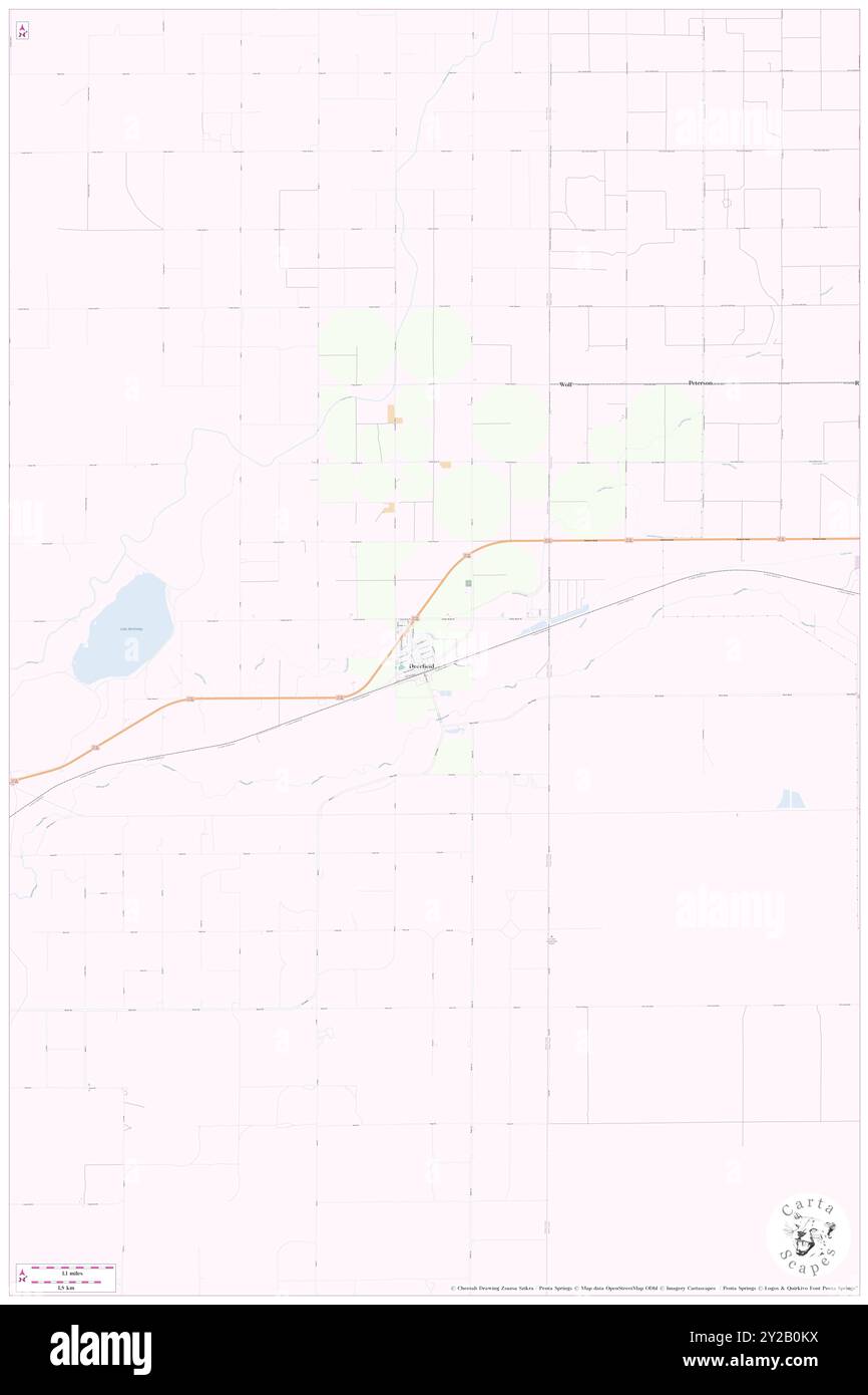 Deerfield, Kearny County, Stati Uniti, Kansas, N 37 58' 47'', S 101 7' 59'', MAP, Cartascapes Map pubblicata nel 2024. Esplora Cartascapes, una mappa che rivela i diversi paesaggi, culture ed ecosistemi della Terra. Viaggia attraverso il tempo e lo spazio, scoprendo l'interconnessione del passato, del presente e del futuro del nostro pianeta. Foto Stock