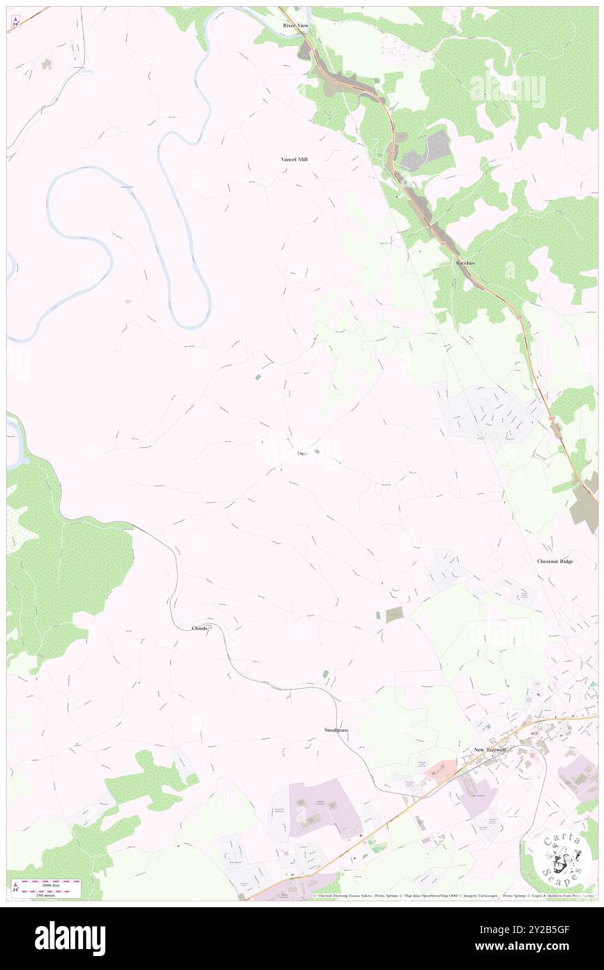 Duo, Claiborne County, Stati Uniti, Stati Uniti, Tennessee, N 36 28' 59'', S 83 37' 53'', MAP, Cartascapes Map pubblicata nel 2024. Esplora Cartascapes, una mappa che rivela i diversi paesaggi, culture ed ecosistemi della Terra. Viaggia attraverso il tempo e lo spazio, scoprendo l'interconnessione del passato, del presente e del futuro del nostro pianeta. Foto Stock