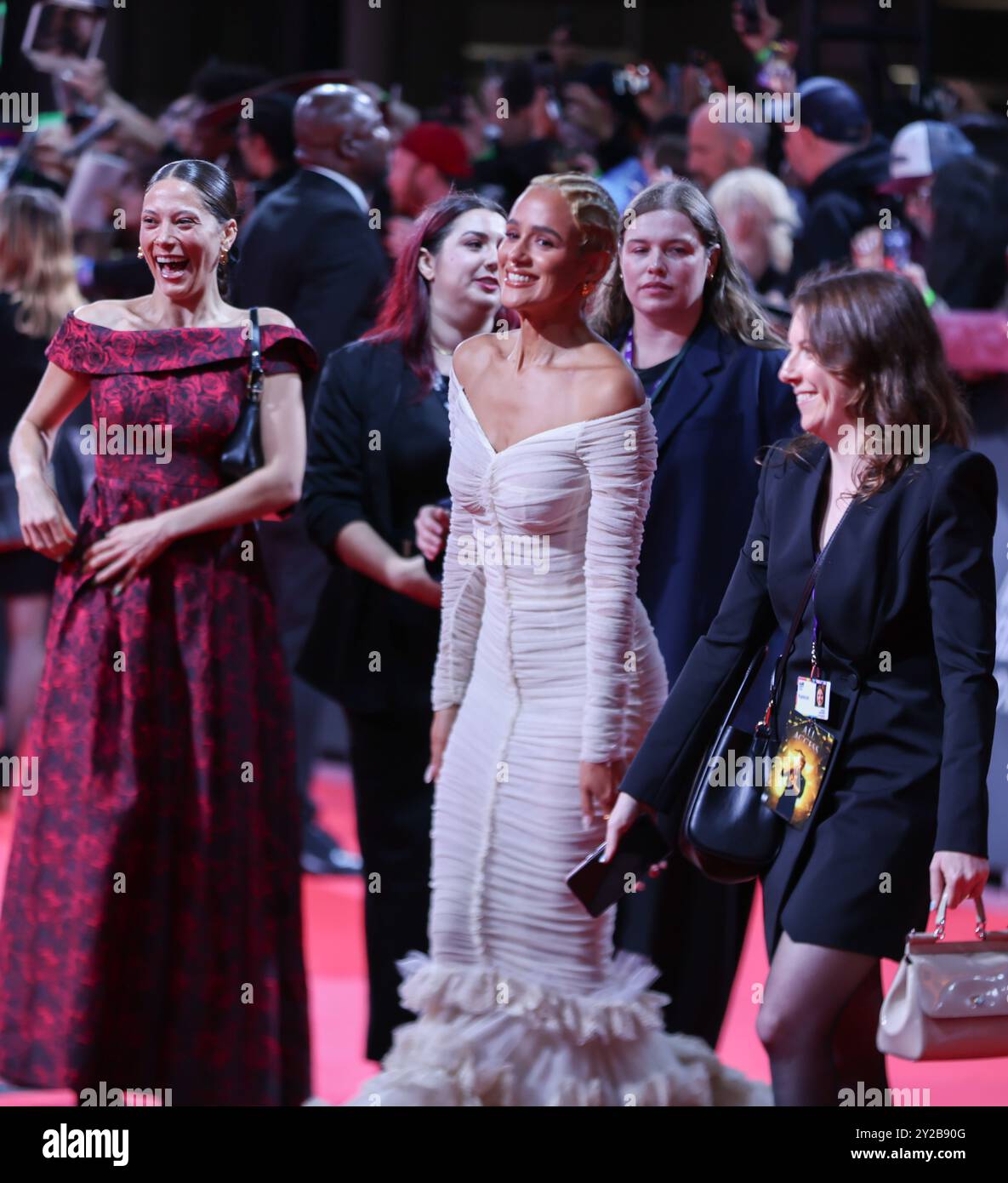 Toronto, Canada. 10 settembre 2024. Nathalie Emmanuel sul Red carpet al Toronto International Film Festival per il film MEGALOPOLIS Gala Presentation al Roy Thomson Hall Theatre 9 settembre 2024 Credit: Sharon Dobson/Alamy Live News Foto Stock