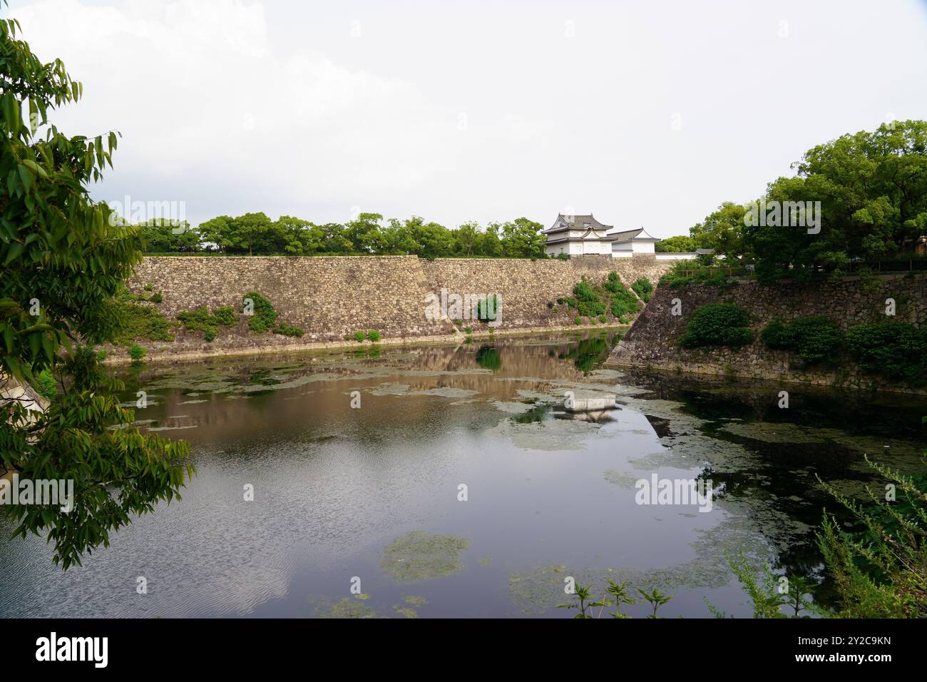 L'antico castello di Osaka (Giappone) Foto Stock