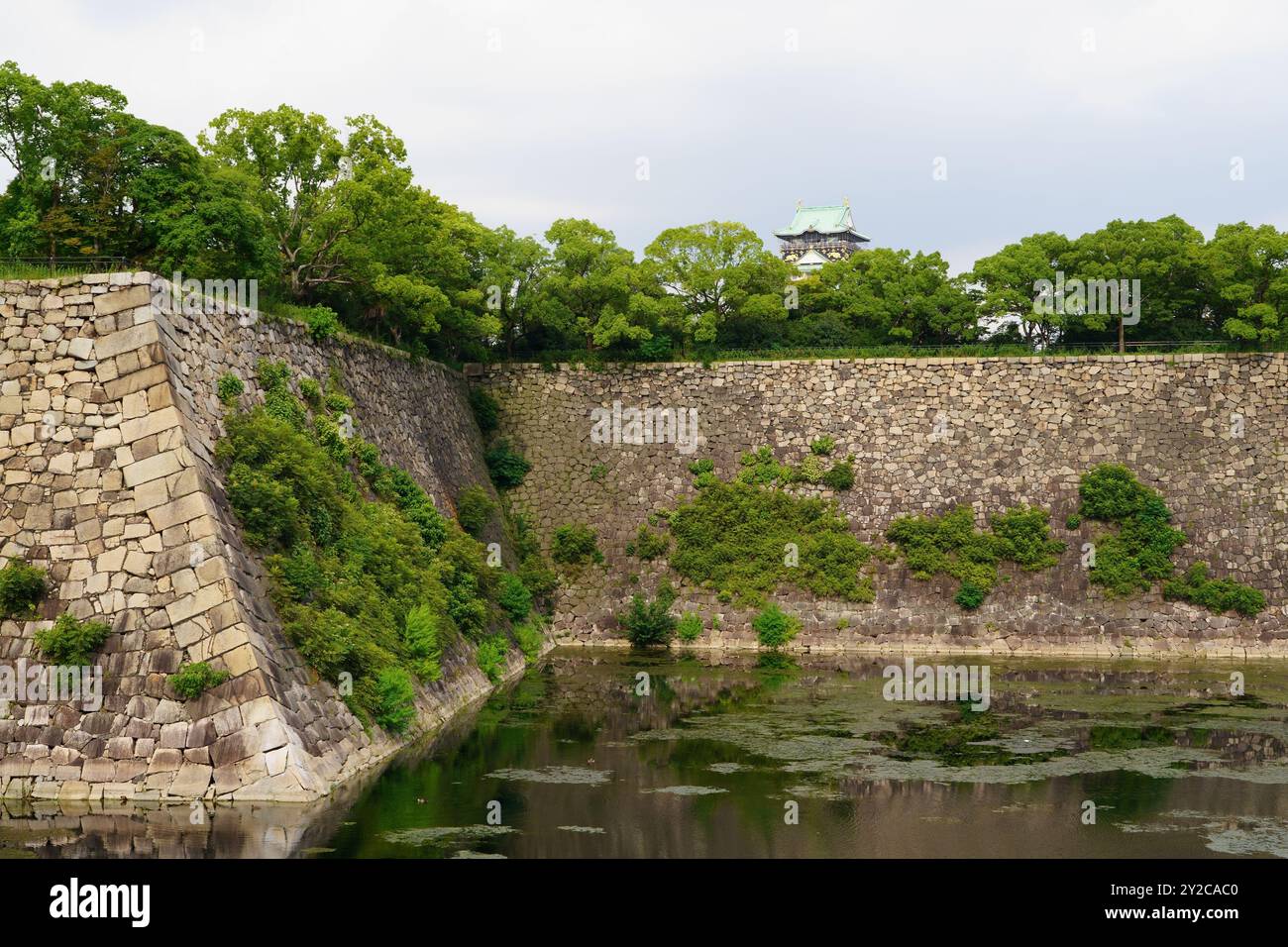 L'antico castello di Osaka (Giappone) Foto Stock