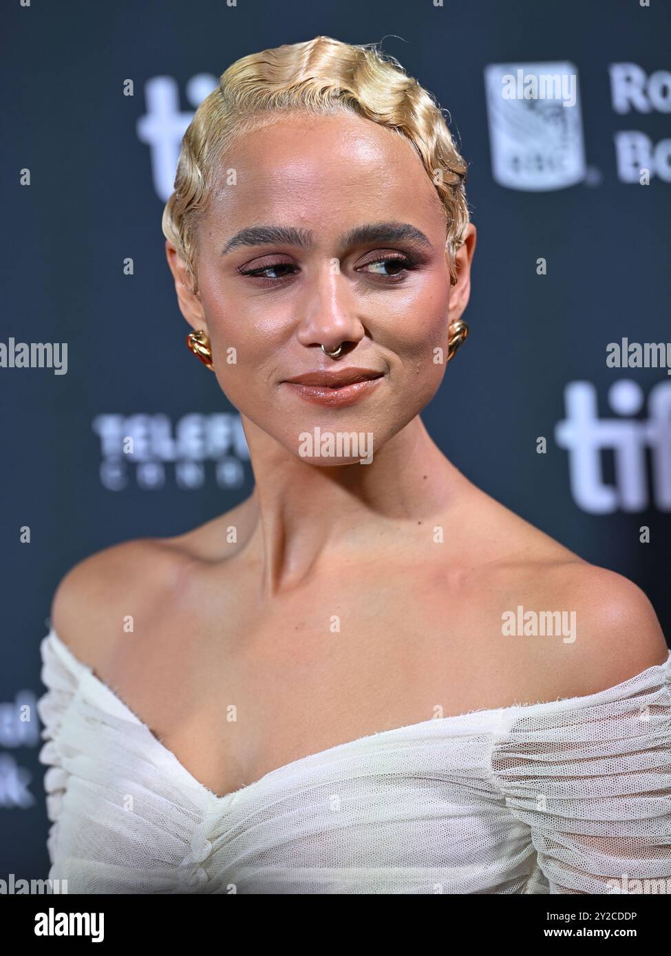 Toronto, Canada. 9 settembre 2024. Nathalie Emmanuel partecipa alla prima di "Megalopolis" alla Roy Thomson Hall durante il Toronto International Film Festival a Toronto, Canada, lunedì 9 settembre 2024. Foto di Chris Chew/UPI credito: UPI/Alamy Live News Foto Stock