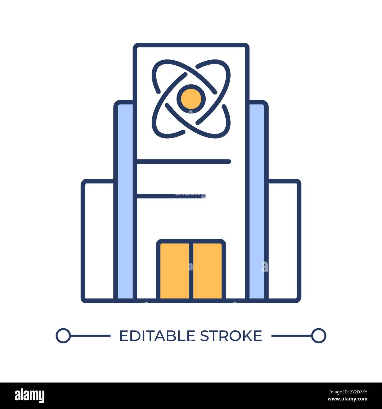 Icona a colori RGB della struttura di ricerca e sviluppo Illustrazione Vettoriale
