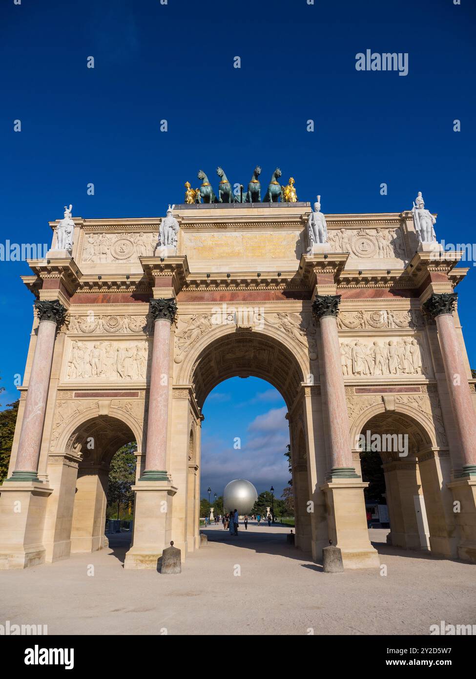 Arc de Triomphe du Carrousel, Parigi, Francia, Europa, UE. Foto Stock