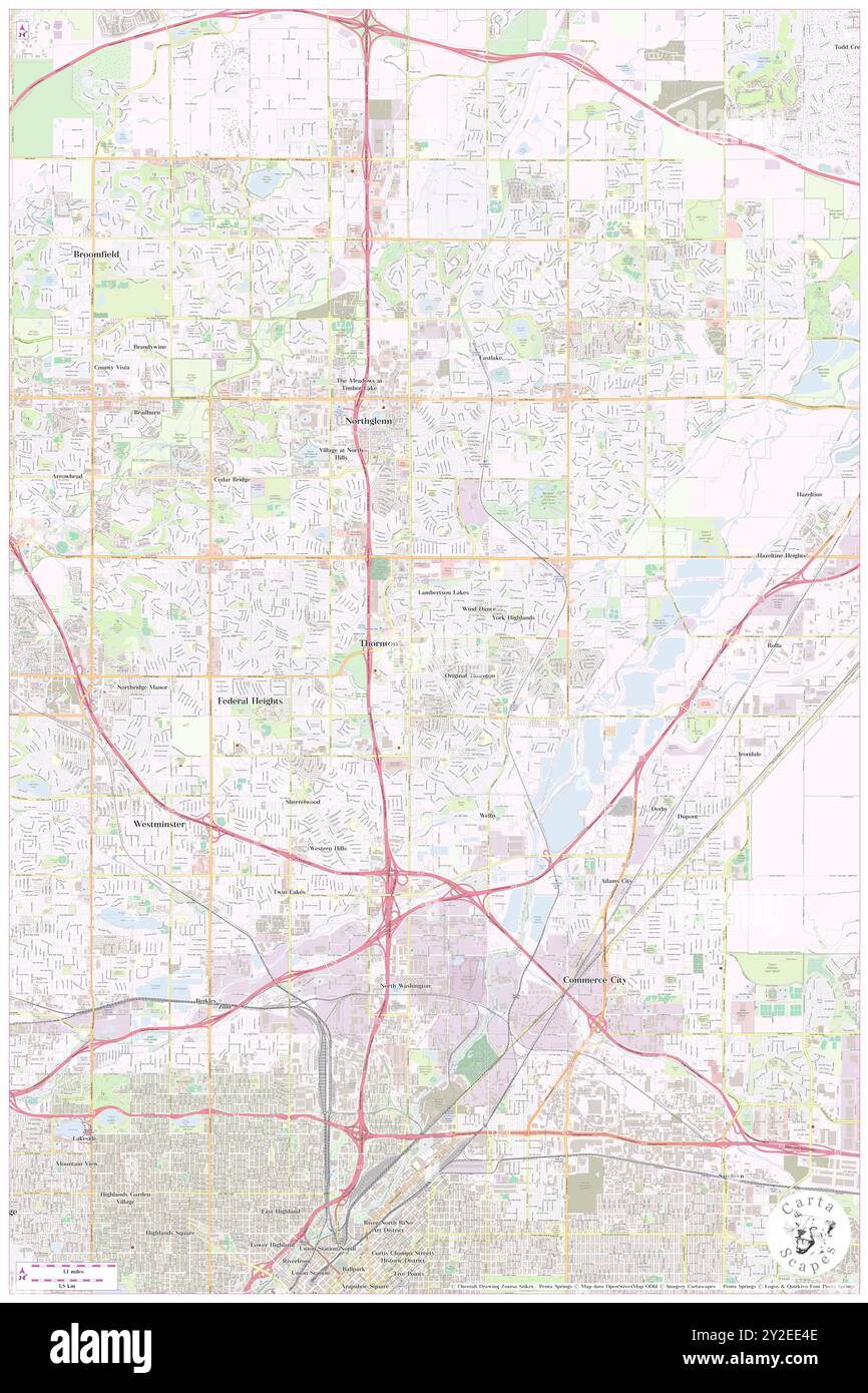 Thornton, Adams County, Stati Uniti, Stati Uniti, Colorado, N 39 52' 4'', S 104 58' 18'', MAP, Cartascapes Map pubblicata nel 2024. Esplora Cartascapes, una mappa che rivela i diversi paesaggi, culture ed ecosistemi della Terra. Viaggia attraverso il tempo e lo spazio, scoprendo l'interconnessione del passato, del presente e del futuro del nostro pianeta. Foto Stock