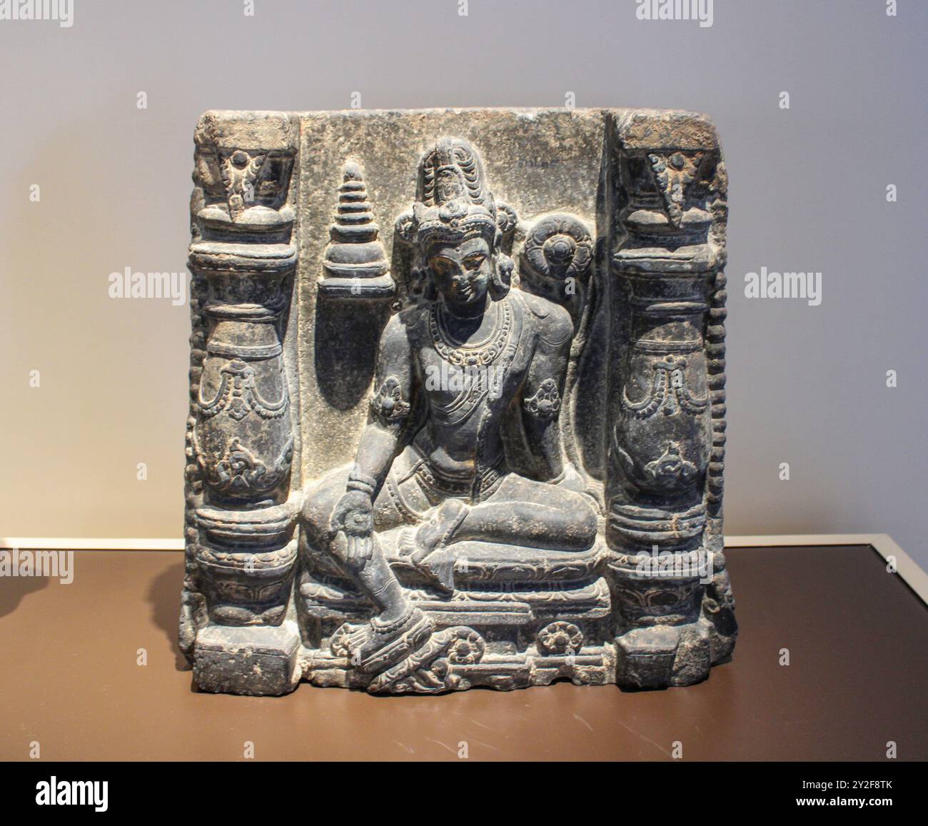 Bangkok, Thailandia, Sud-est asiatico, Asia. Museo nazionale di Bangkok. Avalokitesvara Bodisattva. India, Pala, IX secolo d.C. Originario di Bodh GA Foto Stock