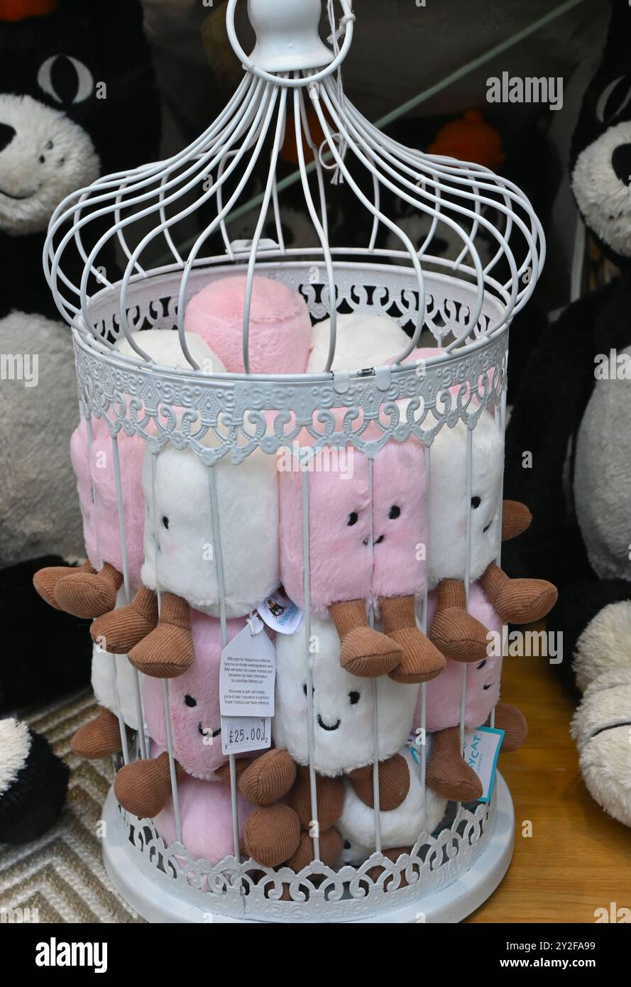 marshmallow gatto gelatina, giocattoli morbidi Foto Stock