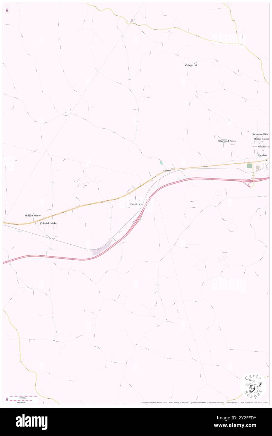 Cassellview, Guernsey County, Stati Uniti, Ohio, N 40 0' 2'', S 81 40' 6'', MAP, Cartascapes Map pubblicata nel 2024. Esplora Cartascapes, una mappa che rivela i diversi paesaggi, culture ed ecosistemi della Terra. Viaggia attraverso il tempo e lo spazio, scoprendo l'interconnessione del passato, del presente e del futuro del nostro pianeta. Foto Stock