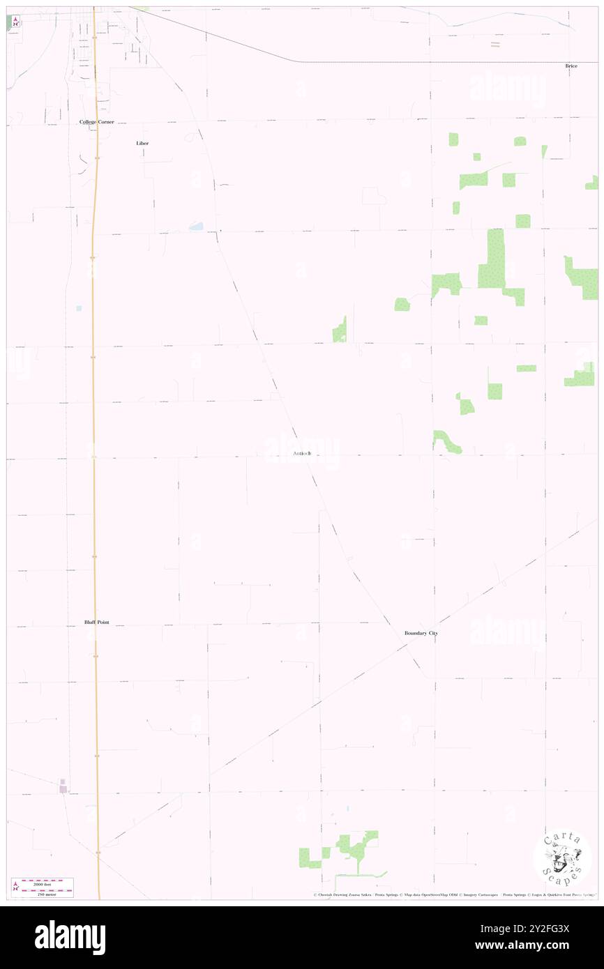 Antioch, Jay County, Stati Uniti, Stati Uniti, Indiana, N 40 22' 4'', S 84 56' 31'', MAP, Cartascapes Map pubblicata nel 2024. Esplora Cartascapes, una mappa che rivela i diversi paesaggi, culture ed ecosistemi della Terra. Viaggia attraverso il tempo e lo spazio, scoprendo l'interconnessione del passato, del presente e del futuro del nostro pianeta. Foto Stock