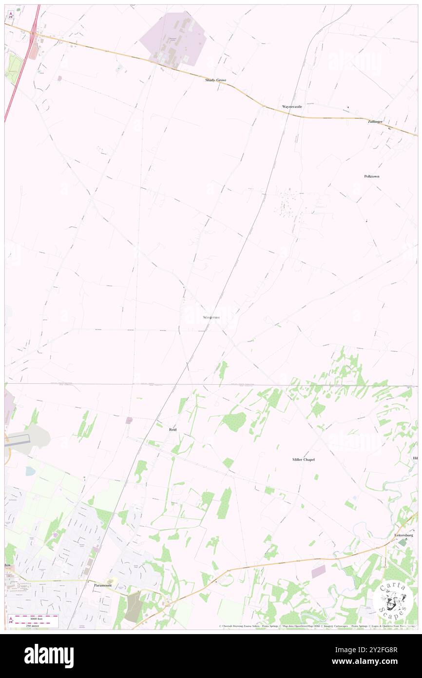 Wingerton, contea di Franklin, Stati Uniti, Stati Uniti, Pennsylvania, N 39 44' 0'', S 77 40' 10'', MAP, Cartascapes Map pubblicata nel 2024. Esplora Cartascapes, una mappa che rivela i diversi paesaggi, culture ed ecosistemi della Terra. Viaggia attraverso il tempo e lo spazio, scoprendo l'interconnessione del passato, del presente e del futuro del nostro pianeta. Foto Stock