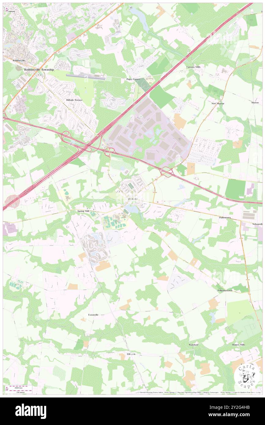 Allentown, Monmouth County, Stati Uniti, New Jersey, N 40 10' 40'', S 74 35' 0'', MAP, Cartascapes Map pubblicata nel 2024. Esplora Cartascapes, una mappa che rivela i diversi paesaggi, culture ed ecosistemi della Terra. Viaggia attraverso il tempo e lo spazio, scoprendo l'interconnessione del passato, del presente e del futuro del nostro pianeta. Foto Stock